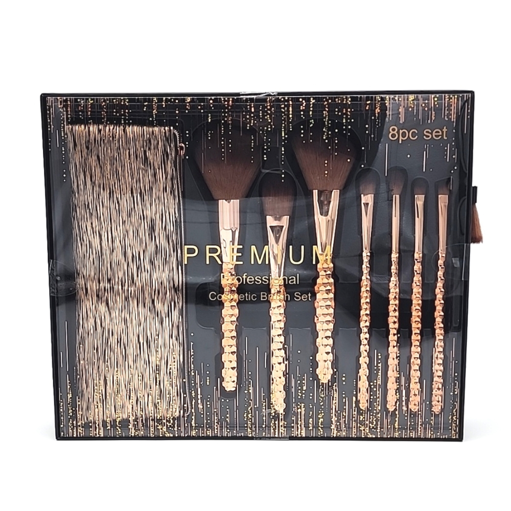 Premium Professional Cosmetic Brush Set 8 Piece